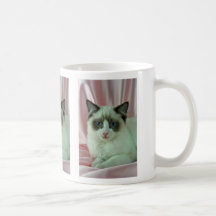 Ragdoll förseglar bi-färg kaffe mugg
