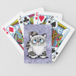 Ragdoll kattunge som leker kort kortlek