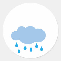 rain runde aufkleber
