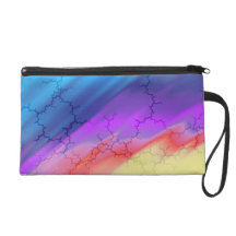Rainbow Abstract Wristlet Clutches