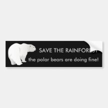 Rainforest- eller polarbjörnar? Bildekal