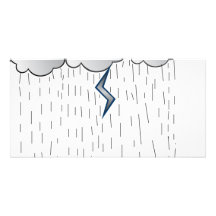 Rainy_Day Anpassade Foto Kort