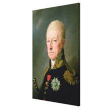 Räkning Wenzei Anton von Kaunitz Sträckta Kanvas Tryck