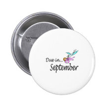 Rakt i September (baby/storken) Pins