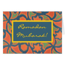 Ramadan Mubarak hälsningkort
