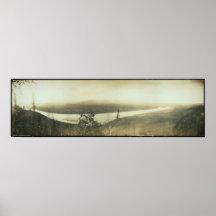 Rampartstad, Yukon, AK 1899 gård långt foto Print