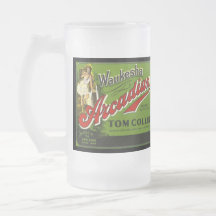 RÅNA ~-vintage som annonserar den WI-annonsWaukesh Kaffe Mugg