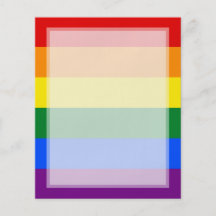Rand för flagga för LGBT-gay prideregnbåge Flygblad