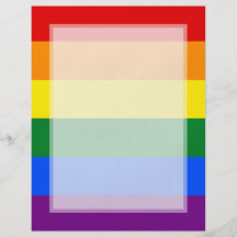 Rand för flagga för LGBT-gay prideregnbåge Custom Flyer