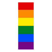 Rand för flagga för LGBT-gay prideregnbåge Visit Kort