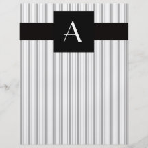 Randar för Monogramvitgrå färg Flygblad Designs
