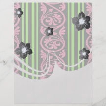 randar och damastast limefruktgröntshock rosa flygblad designs