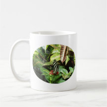 Randig fjäril kaffe kopp