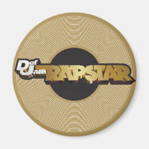 Rapstar vinyl magneter