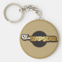 Rapstar vinyl nyckel ringar