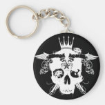 RARE_Destroyed Keychain 01 blk Nyckel Ringar