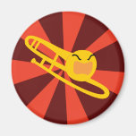 Rasa trombonen magnet för kylskåp