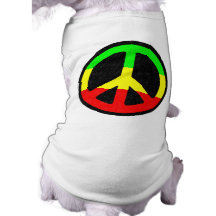 Rasta fredstecken djur shirt