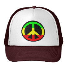 Rasta fredstecken mesh kepsar