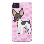 RåttaTerrier/leksakfoxterrierkärlek iPhone 4 Case-Mate Skydd