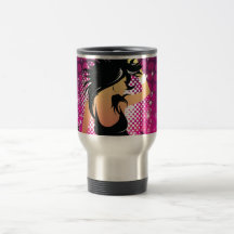 Raver Girl Dancing DJ Coffee Mug