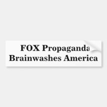 RÄVpropaganda hjärntvättar Amerika Bildekaler