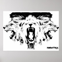 RAWR-lejon Affisch