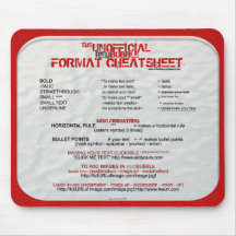 RB CheatSheet Mousepad Musmatta