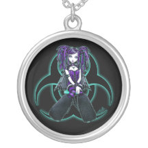 "Reagan" CyberGoth radioaktivt felikt halsband