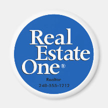 real_estate_one_2color fastighetsmäklare, 248-555- magnet för kylskåp