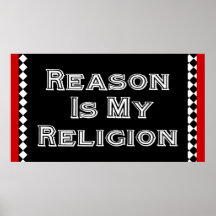 Reason är min religion affisch