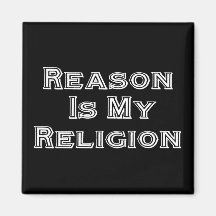 Reason är min religion kylskåps magneter