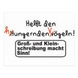 Rechtschreibung Postkarte