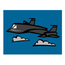 Recon plant flyg för Blackbird SR71 i moln Vykort