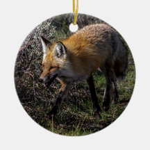 Red Fox Christmas Tree Ornament