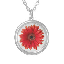 Red Gerbera Custom Jewelry
