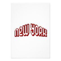 Red New York Invitation