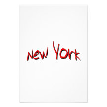 Red New York Invites