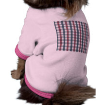 Red White and Blue Plaid Pattern Pet Shirt
