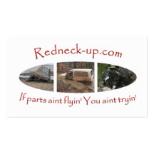 Redneck-up.com affärs-kort visitkort mall
