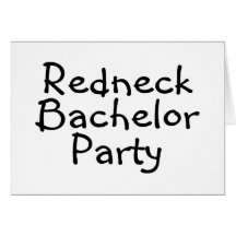 Redneckungkarlparty Hälsnings Kort