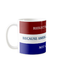 REELECT BARACK OBAMA KAFFE MUGGAR