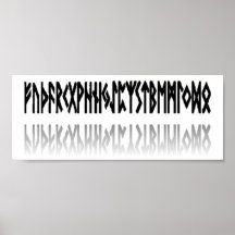 Reflekterade runor - affisch