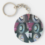 Reflekterande måne Keychain Nyckelring