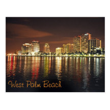 Reflexioner från West Palm Beach, Florida Vykort