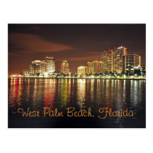 Reflexioner från West Palm Beach, Florida Vykort