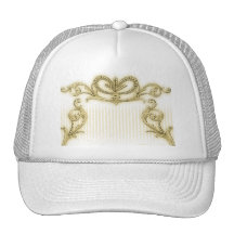 Regal guld- randdesign keps