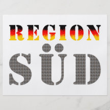 Region Süd - Süddeutschland Custom Flyer