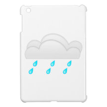 Regna tappar med moln iPad mini cases