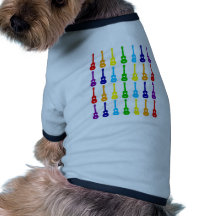 Regnbåge Ukes Hund Tee